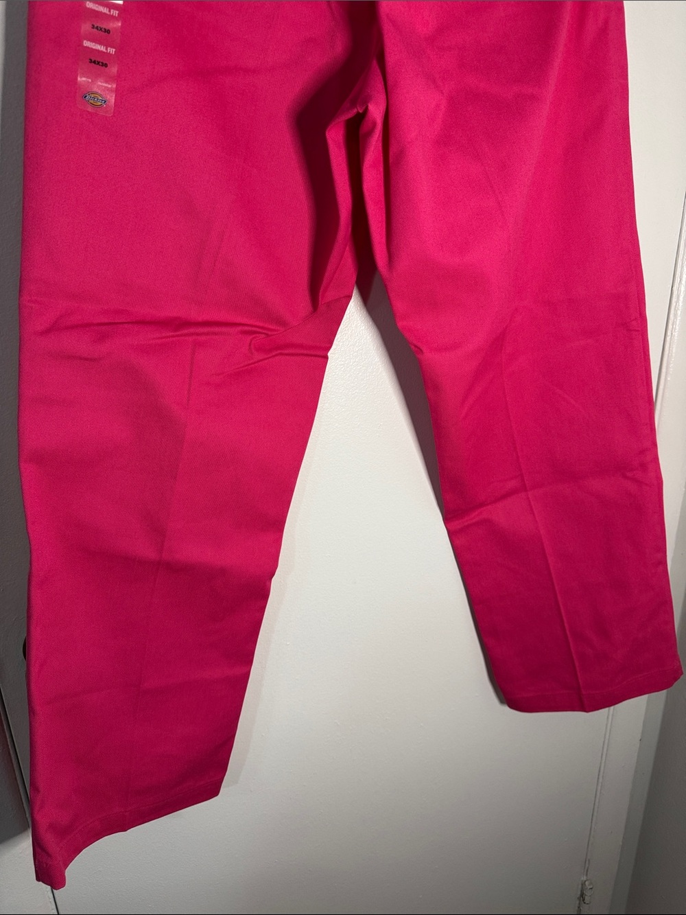 Dickies Men’s 34x30 874 Work Pants Bright/Hot Pink Breast Cancer Awareness NWT - Picture 9 of 13